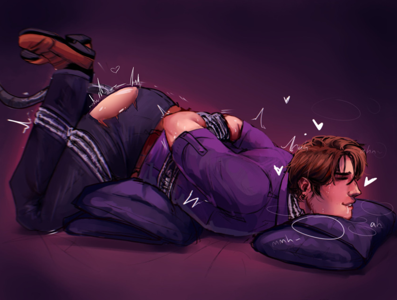 awooga worthy, five nights at freddy's, fnaf, gay, male, male only, michael afton, solo, solo male, tied up, wires
