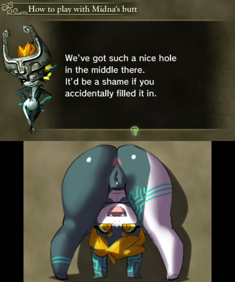 1girls 2022 anus ass bending_over bent_over blonde_hair borvar butt female female_only godly_smelly_ass imp_midna looking_between_legs midna nintendo nintendo_3ds pointy_teeth pussy shortstack smile text the_legend_of_zelda twilight_princess two_tone_body uncensored vagina yellow_eyes