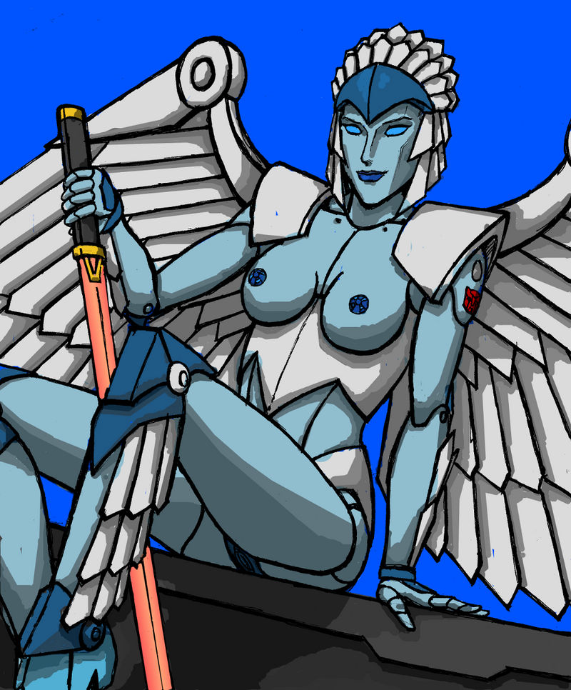 1girls alien alien_girl blue_body blue_eyes blue_nipples blue_skin boobs breasts fan_character female female_only korblborp medium_breasts nipples pussy robot robot_girl robot_humanoid solo solo_female tits transformers vagina wings