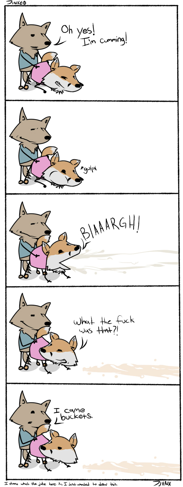 canine comic cum fox jjiinx wolf