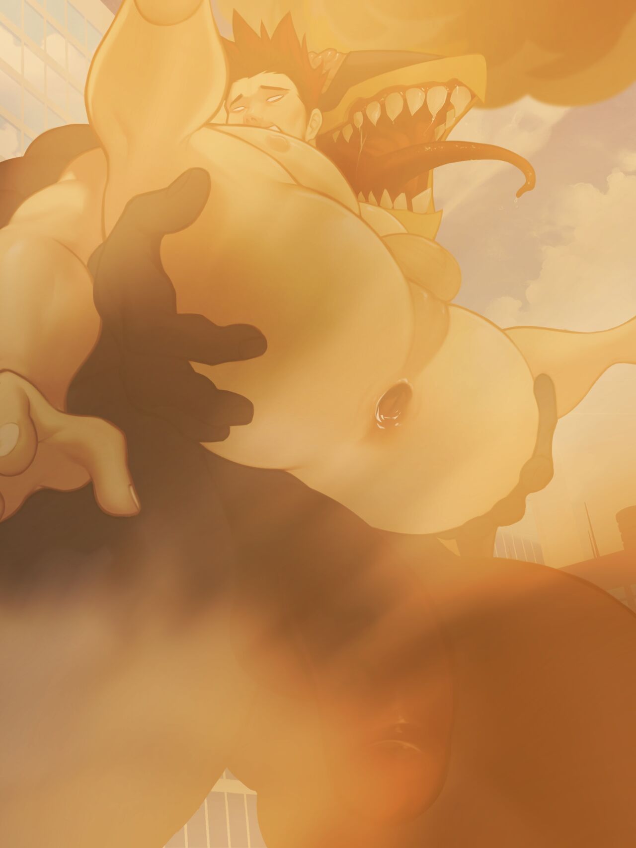 2boys anus bara big_penis endeavor_(my_hero_academia) enji_todoroki gay male male_focus male_only muscle muscles muscular muscular_ass muscular_legs muscular_male muscular_thighs my_hero_academia nipples nomu open_mouth pecs penis protagonistsub_antagonistdom shounen_jump tagme tongue_out uni0421 usj_nomu yaoi yetigo