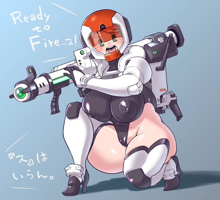 big_breasts chubby futuristic futuristic_clothing minami_aomori mob_face sci-fi science_fiction thick_thighs