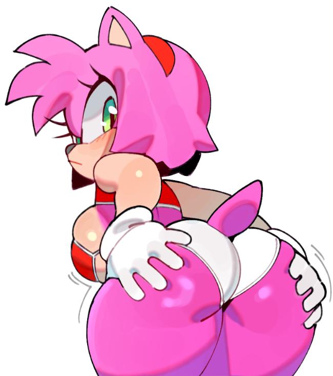 1girls 2024 amy_rose ass big_ass digital_drawing_(artwork) digital_media_(artwork) grabbing_ass grabbing_own_ass looking_back panties sega solo solo_female solo_focus sonic_(series) sonic_the_hedgehog_(series) wamudraws