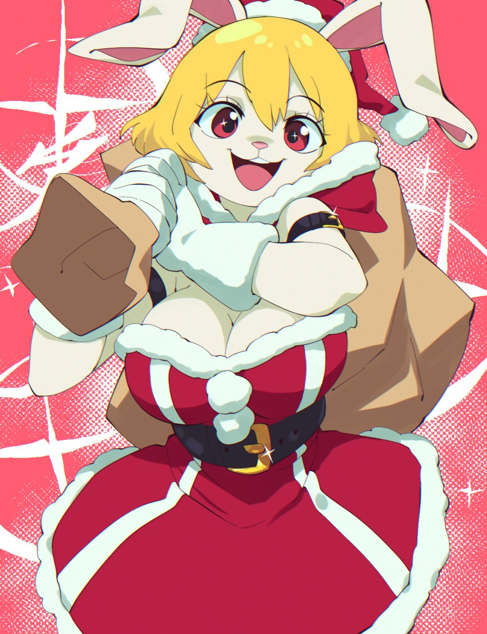 aetherion art, blonde hair, blonde-haired female, bunny girl, carrot (one piece), female, female only, one piece, open mouth, white body, white skin