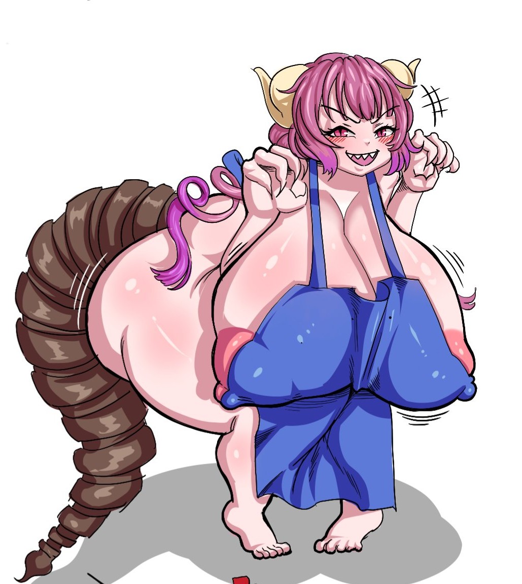 1girls apron apron_only ass bent_over big_areola big_breasts breasts bubble_ass bubble_butt busty dat_ass dragon dragon_girl dumptruck_ass enormous_ass enormous_breasts fat_ass female female_only giant_ass giant_breasts gigantic_ass gigantic_breasts goodhorny69 huge_areolae huge_ass huge_breasts hyper_breasts ilulu_(dragon_maid) large_ass large_breasts massive_breasts miss_kobayashi's_dragon_maid voluptuous voluptuous_female wiggle_lines