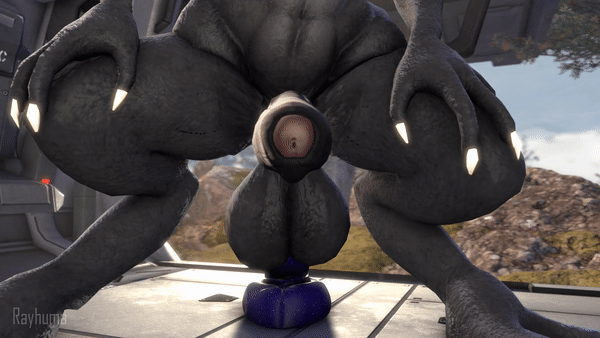 3d, abdominal bulge, alien, alien girl, animated, arbiter (halo), balls, big balls, big penis, close-up, dildo, dildo in ass, dildo sitting, female, foreskin, futanari, halo (series), humanoid genitalia, humanoid penis, intersex, multiple angles, muscular, muscular futa, nipple piercing, nipples, penis, piercing, rayhuma, sangheili, spanked butt, spanking, tagme, ter'ssa, throbbing penis, toy, uncircumcised, uncut