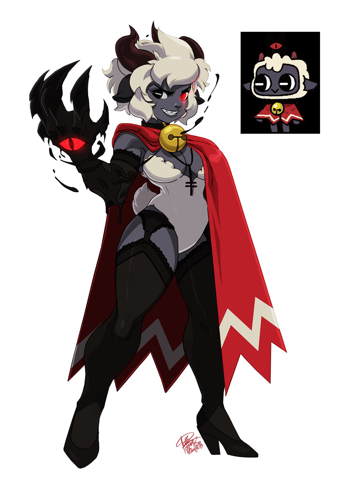 1girls, anthro, ass, big ass, big breasts, breasts, busty, cult of the lamb, demon, ear, eyebrows, eyelashes, eyes, female, female focus, fit, fit female, furry, furry breasts, furry ears, furry female, furry only, hair, hips, hourglass figure, huge ass, huge breasts, humanoid, lamb (cult of the lamb), large ass, large breasts, legs, lips, thick, thick legs, thick thighs, thighs, toned, toned female, tovio rogers, voluptuous, wide hips