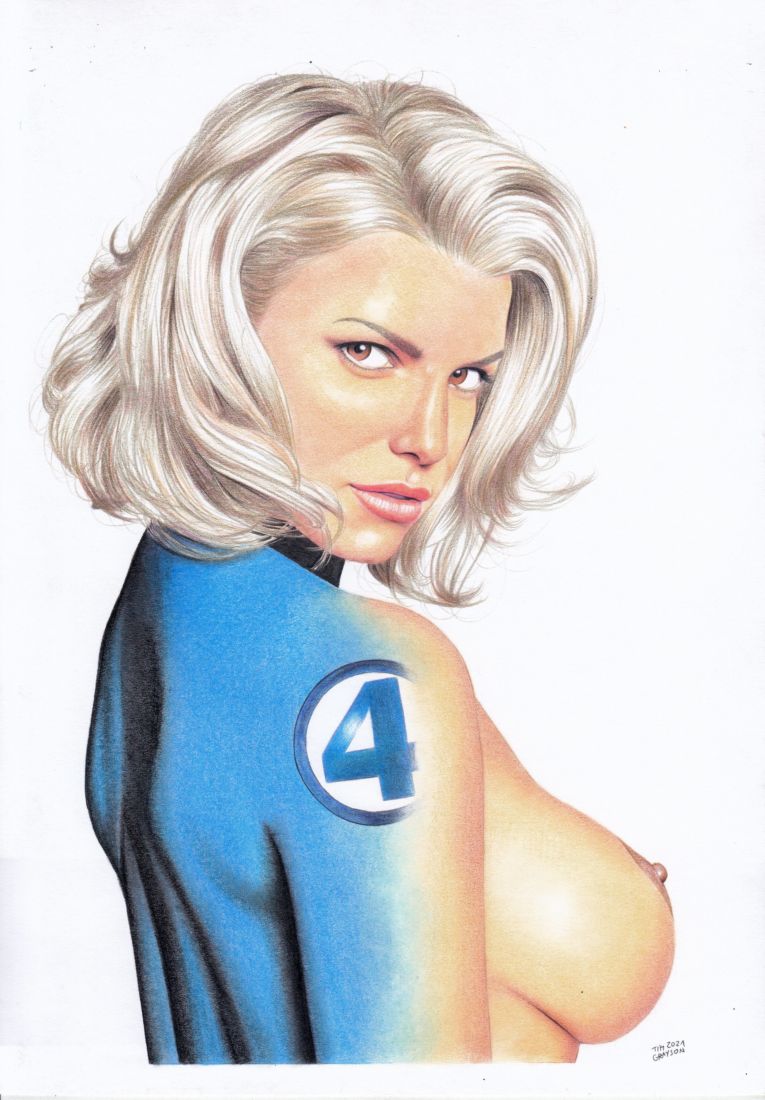 blonde_female blonde_hair breasts fantastic_four invisible_woman marvel marvel_comics pencil_(artwork) sue_storm tim_grayson