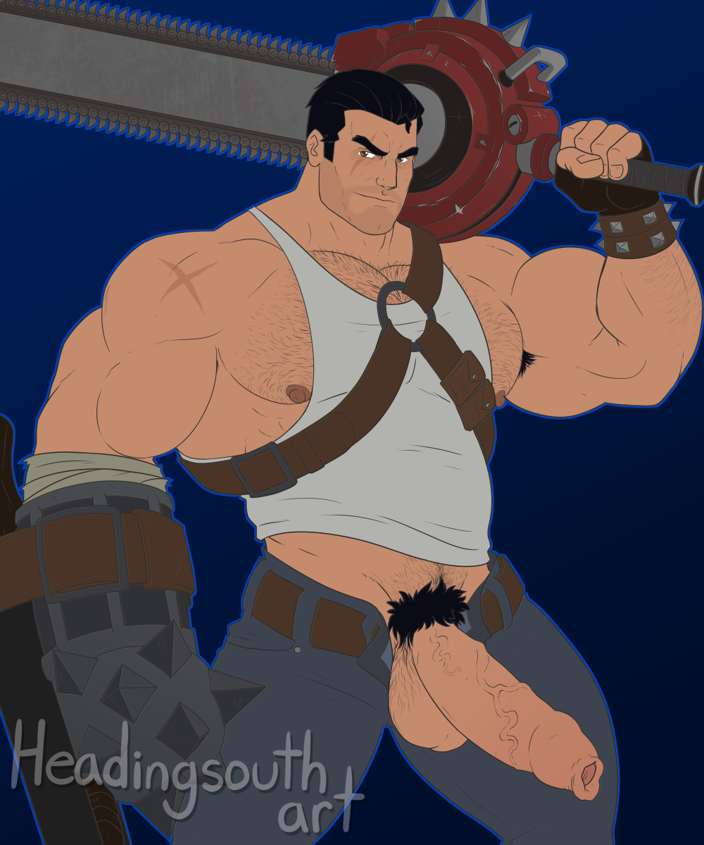 balls big_pecs big_penis boner erection hairy headingsouth male male_only muscles penis penis_out smite solo solo_male tyr