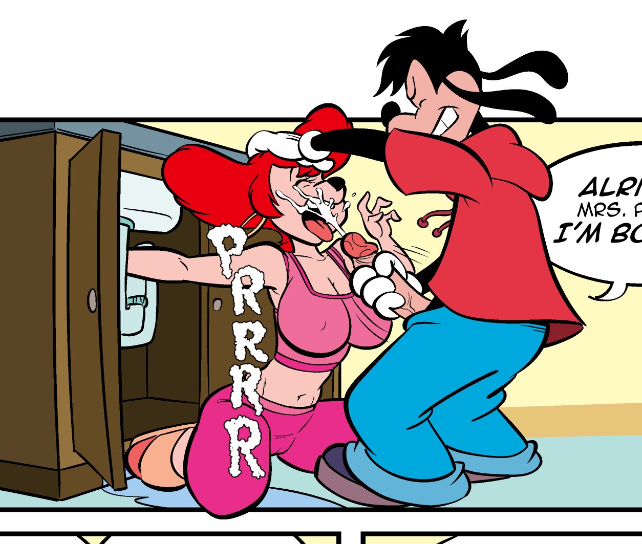 1boy, 1girls, age difference, animal humanoid, anthro, ass, big ass, big breasts, big thighs, breasts, bust, busty, canine, canine humanoid, cat girl, cat humanoid, catgirl, curvaceous, curvy, curvy figure, digital media (artwork), disney, dog boy, feline, feline humanoid, female, goof troop, hips, hourglass figure, huge ass, huge breasts, huge thighs, humanoid, large ass, large breasts, large thighs, legs, light skin, light-skinned female, male, male/female, markkleanup, mature, mature female, max goof, milf, older female, peg pete, slim waist, straight, thick, thick hips, thick legs, thick thighs, thighs, voluptuous, waist, wide hips, younger male