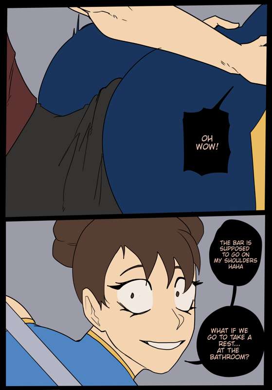 1boy, 1girls, 2d, 2d (artwork), asian, asian female, ass, big ass, big butt, brown hair, bulge, bulge under clothes, buttjob, capcom, chun-li, chun-li (fortnite), chun-li (street fighter alpha), dialogue, female, hair, light skin, light-skinned female, light-skinned male, male, regentkenji, straight, street fighter, street fighter 6, text