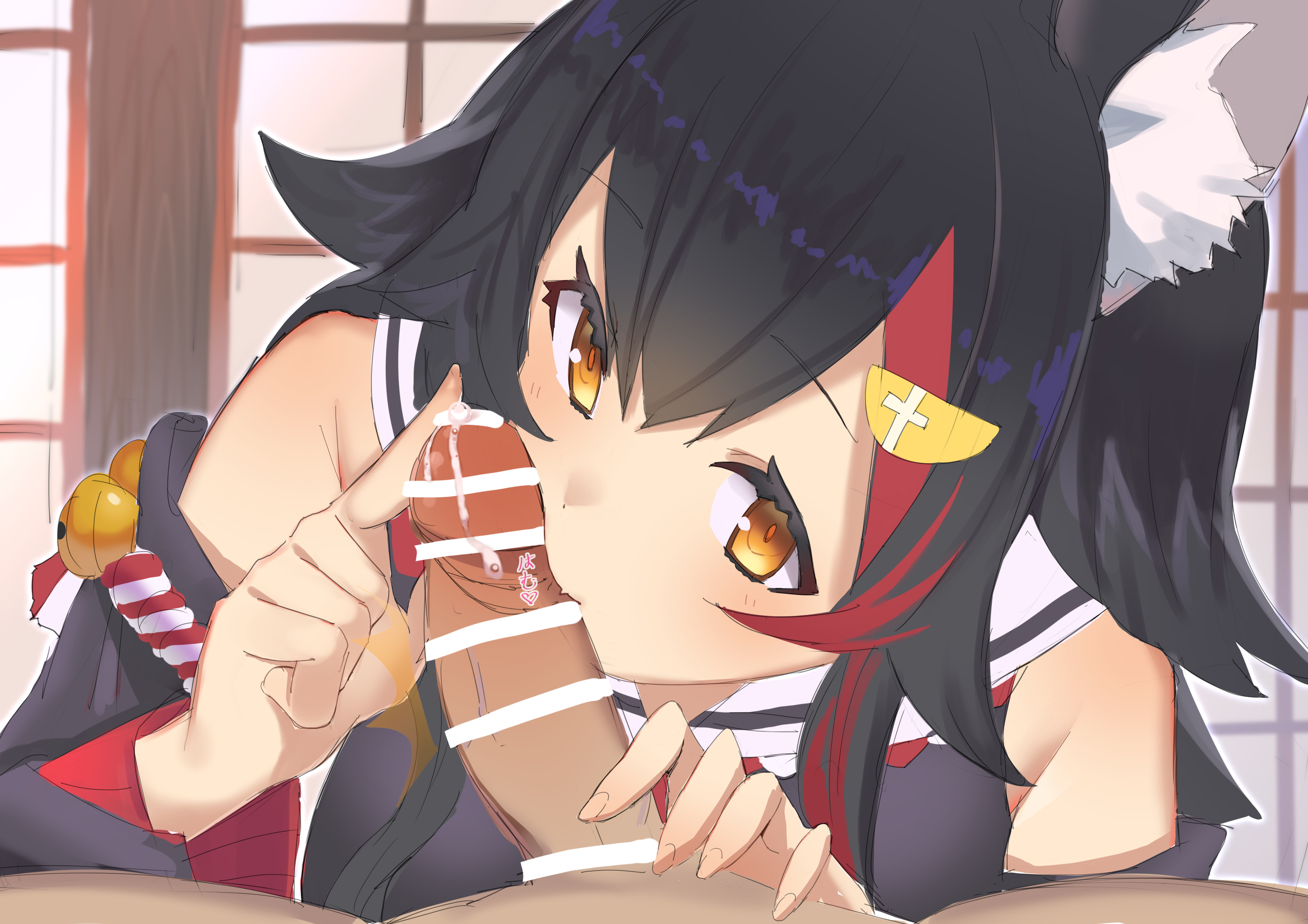 1boy, 1girls, female, hololive, hololive gamers, hololive japan, male, ookami mio, penis, tagme, virtual youtuber