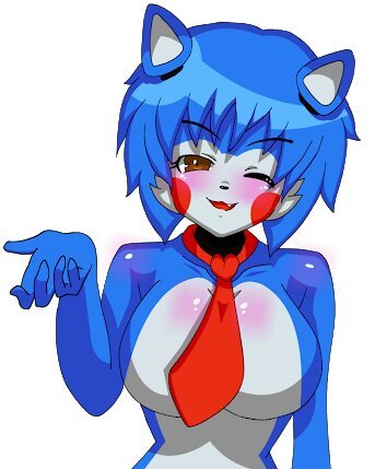 1girls big_breasts blush candy_(fnac) candy_the_cat_(fnac) cat_ears female female_only five_nights_at_candy's five_nights_at_freddy's five_nights_in_anime looking_at_viewer mairusu-paua rule_63 tie winking