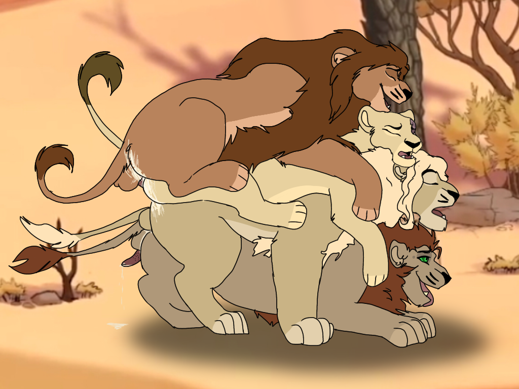 desert feral feral_on_feral fire_(tribbleofdoom) foursome gay lion my_pride nothing_(tribbleofdoom) pile proudmane_(tribbleofdoom) straight tangle_(tribbleofdoom) tribbleofdoom unknown_artist