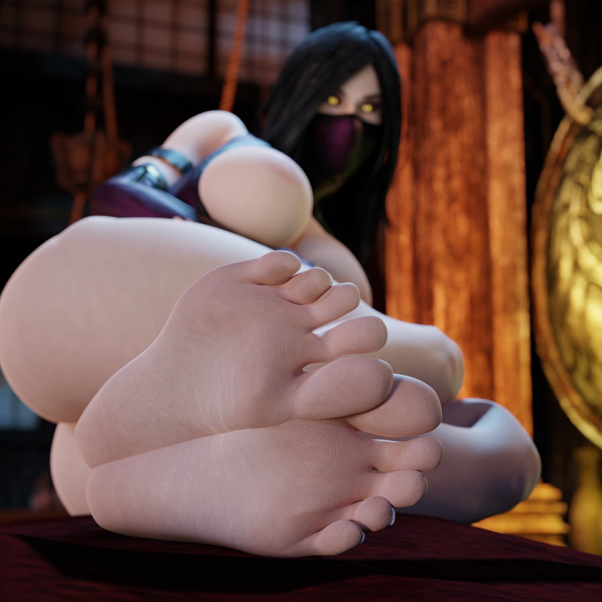 1girls, 3d, areola, areolae, big breasts, breasts, busty, cleavage, clothed female, clothing, curvaceous, curves, curvy, demon, demon girl, edenian, exposed breasts, exposed pussy, feet, female, fetish, foot fetish, hair, hips, hourglass figure, huge breasts, humanoid, hybrid, large breasts, legs, medium hair, midway, mileena, mileena (mk9), monster, monster girl, mortal kombat, mortal kombat (2011), narrow waist, navel, netherrealm studios, propor (artist), pussy, shaved pussy, soles, solo, stomach, straight hair, tarkatan, thick thighs, thighs, toes, toned, vagina, video game, voluptuous, wide hips, yellow eyes