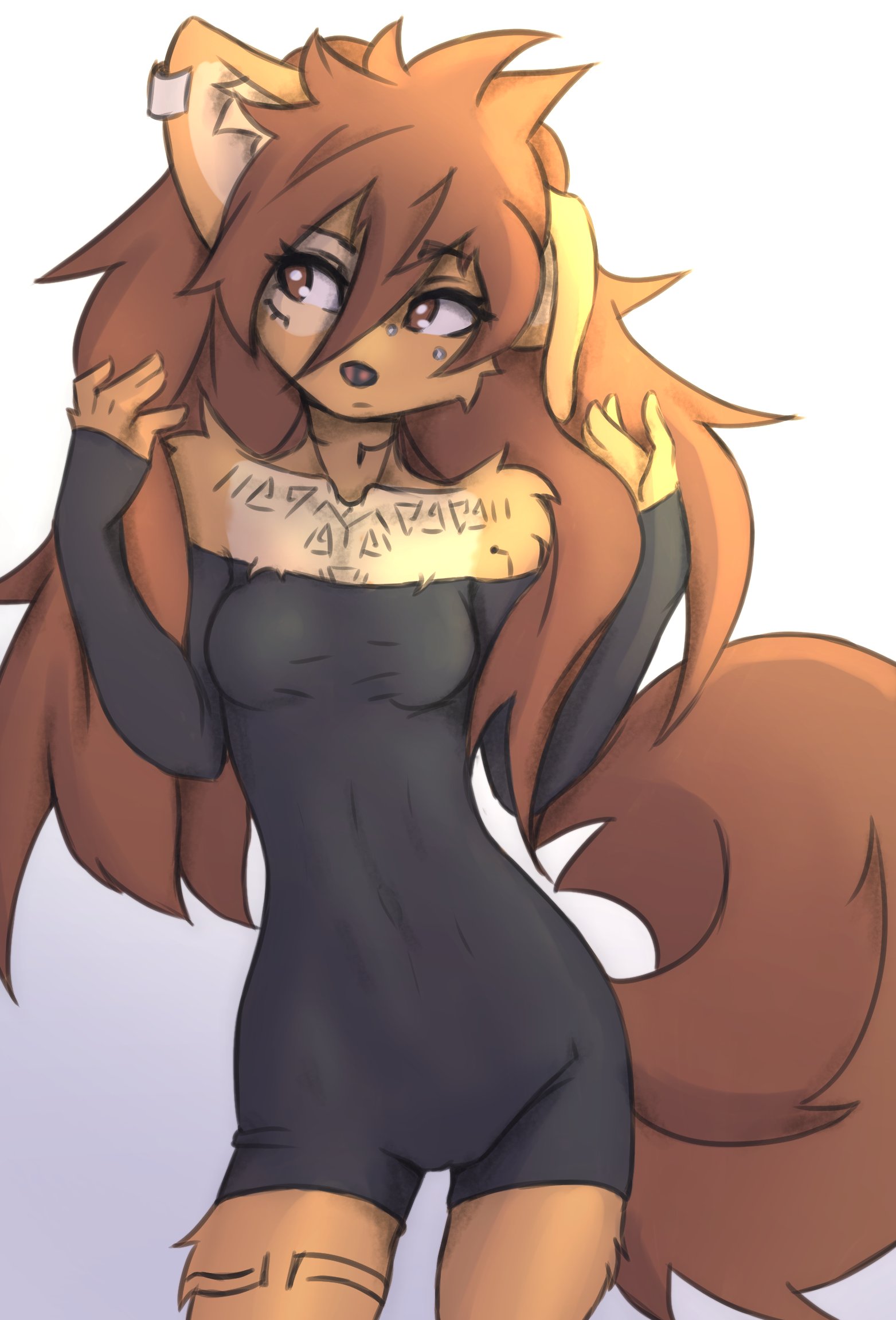 apogee (tinygaypirate), big breasts, breasts, collar bone, female, furry, navel, skinny, small waist, tagme, tinygaypirate