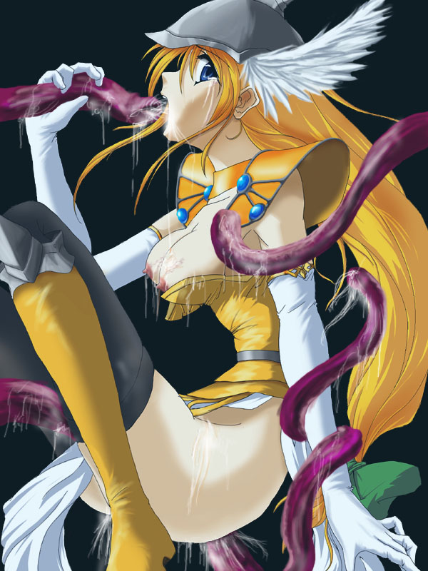 blonde_hair blue_eyes clothing consensual_tentacles female gloves human long_hair nude pussy_juice rape riesz seiken_densetsu seiken_densetsu_3 tentacle thighhighs vanadis