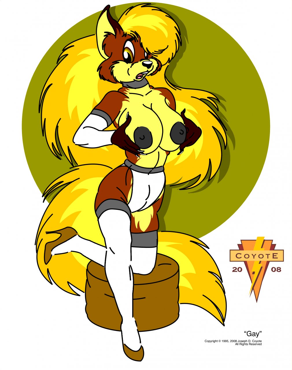 canine cheesecake female fox fur furry_ears furry_tail gay_(character) joseph_ny solo tail