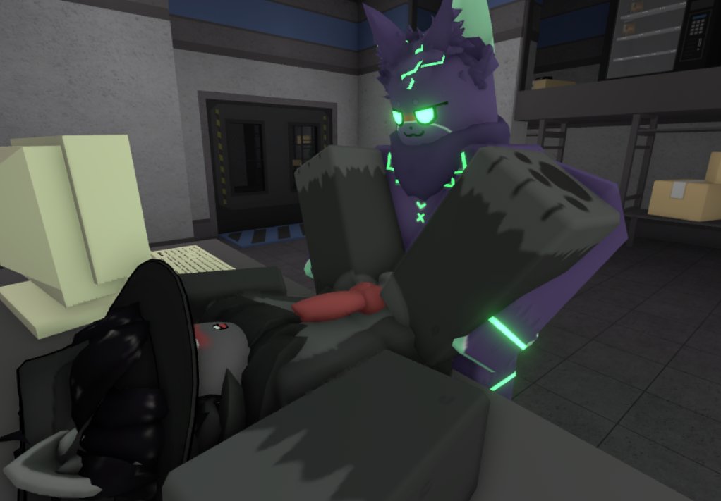 3d anal_sex anthro anthro_on_anthro butterfly_position dark_fur fed_(kaiju_paradise) fedora furry gay kaiju_paradise knot knotting male/male original_character radant roblox roblox_game robloxian sinox_(kaiju_paradise) tagme thrusting_into_ass