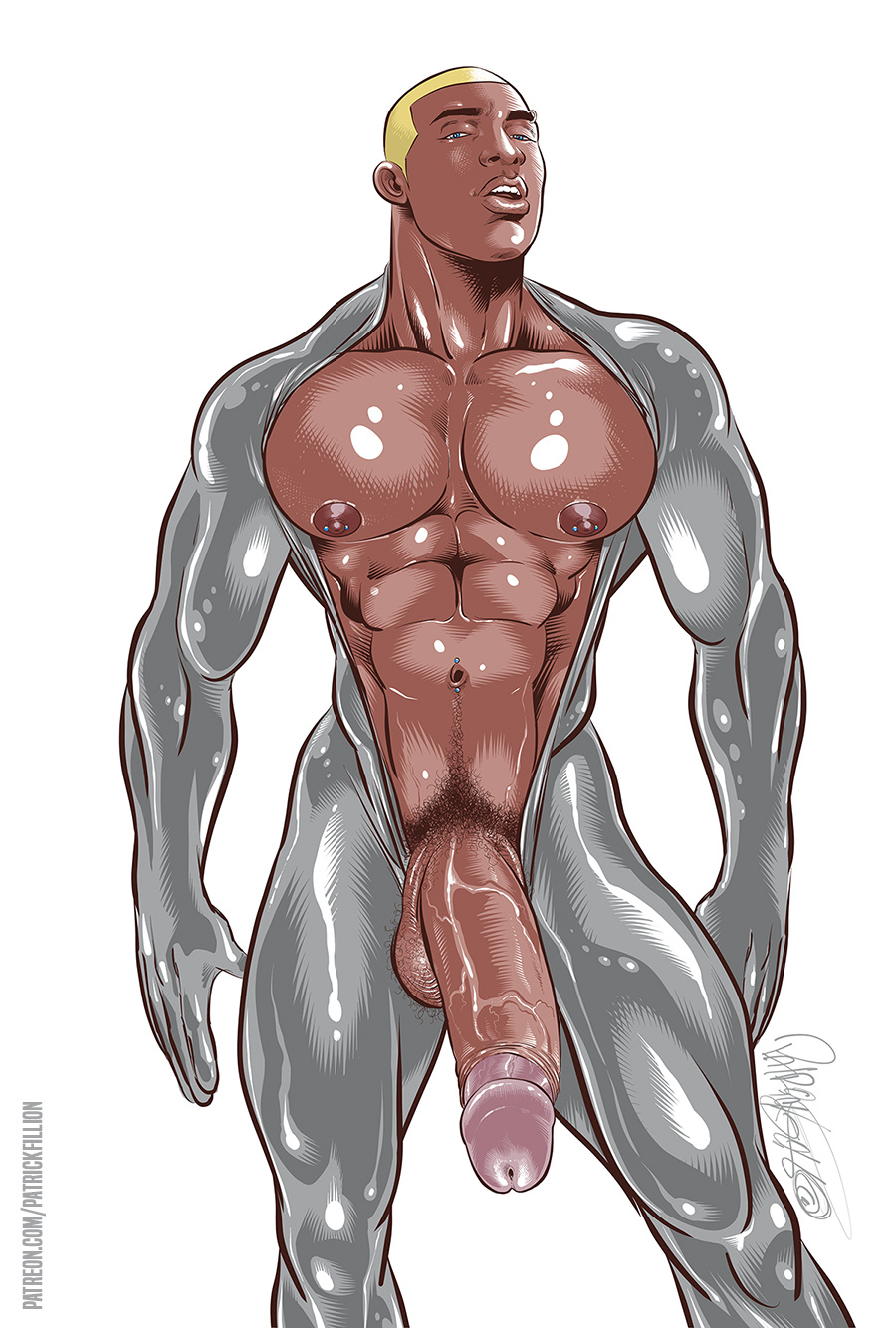 1male abs african african_male big_penis byron_durand class_comics dark-skinned_male dark_skin erect_penis erection hard_on huge_cock huge_penis male male_focus male_only melanin muscles muscular muscular_male naked_justice_(class_comics) patrick_fillion pecs pierced_belly_button pierced_nipples pubic_hair smooth_chest smooth_skin solo solo_male space_cadet superhero uncut veiny_penis