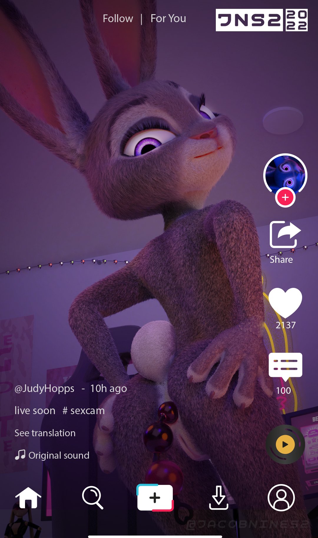 3d, 3d (artwork), anal, anal beads, ass, female, furry, jacobnines2, judy hopps, naked, pussy, sex toy, tagme, zootopia