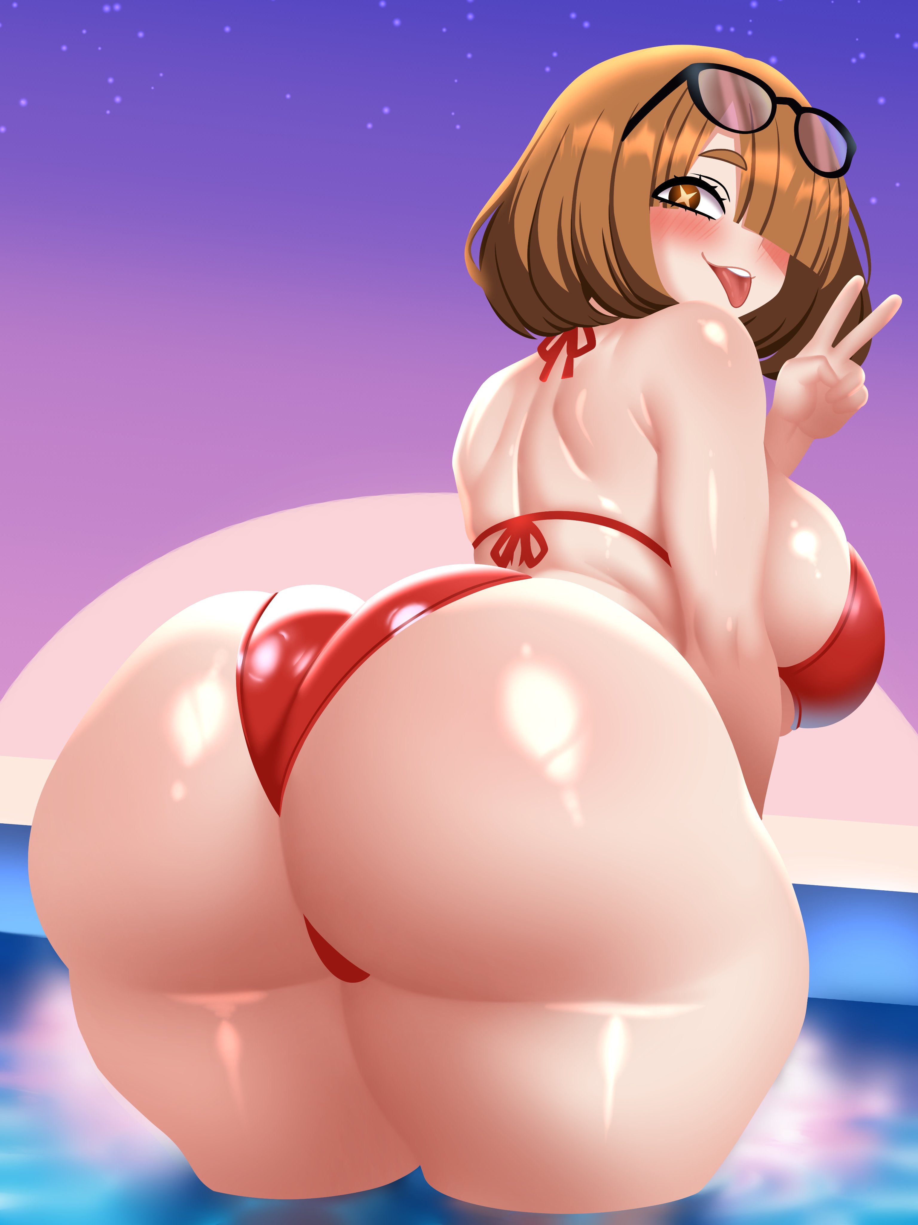 big ass, big breasts, boku no hero academia, boobs, bubble butt, dat ass, female, female only, gabrielvizari, komori kinoko, my hero academia, tagme, voluptuous