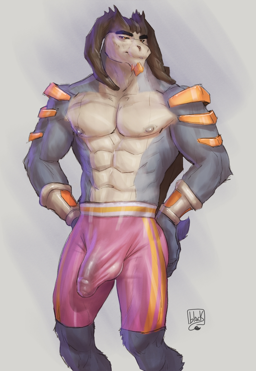 abs anthro armwear balls bara big_penis bottomwear bulge clothed clothing digital_media_(artwork) erection erection_under_clothing fingers foreskin fur genital_outline genitals hi_res horn humanoid_genitalia humanoid_penis legendary_pokémon lion21 looking_at_viewer male male_focus male_only mammal muscular muscular_anthro muscular_male nintendo nipples pecs penis pokémon_(species) pokemon shorts simple_background smile solo terrakion topless topless_anthro topless_male video_games white_background