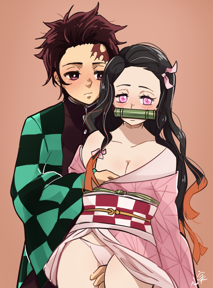 brother_and_sister demon_slayer incest kamado_nezuko kamado_tanjirou kimetsu_no_yaiba kokomi