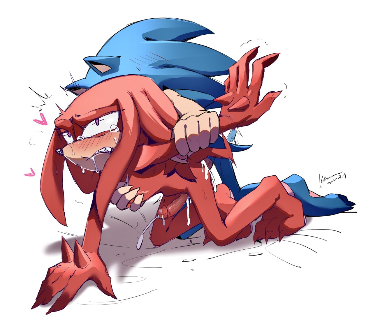 anal anal_sex anthro balls cum cum_in_ass furry gay gay_sex knuckles_the_echidna male_only not_gay penetration penis sonic_(series) sonic_the_hedgehog sonic_the_hedgehog_(series) sonknux yaoi