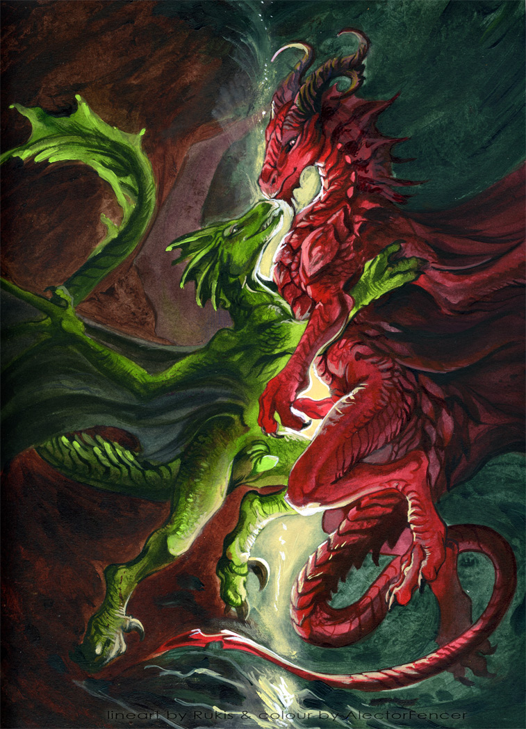 2010 alectorfencer dragon gay green horns male penis red rukis wings