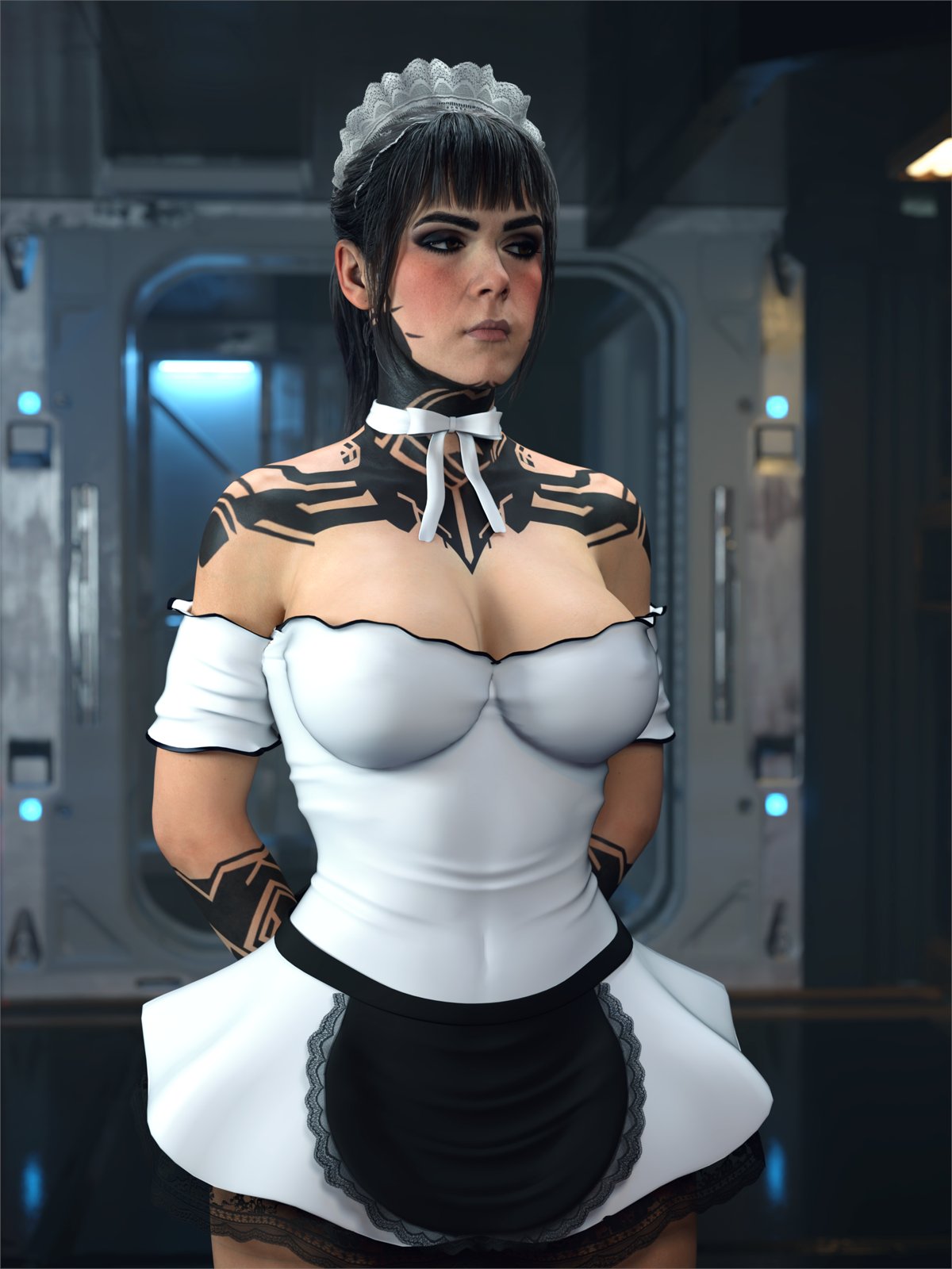 1girls, 3d, big ass, big breasts, big thighs, breasts, bust, busty, call of duty, call of duty black ops 7, curvaceous, curvy, curvy figure, emma kagan, female, hips, huge ass, huge breasts, kiernan shipka, large ass, large breasts, light skin, light-skinned female, maid, maid headdress, maid outfit, maid uniform, mature, mature female, slim waist, thick, thick hips, thick legs, thick thighs, thighs, treyarch, voluptuous, waist, wide hips, word2