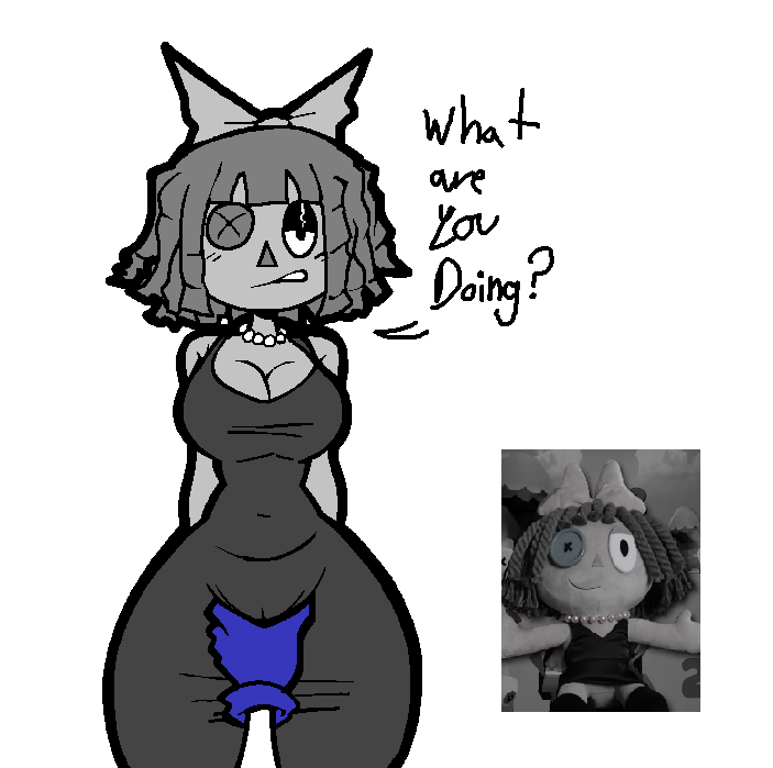 dress, glitch productions, grabbing, grabbing pussy, monochrome body, pomni, pomni (tadc), pomni (the amazing digital circus), ragatha, ragatha (pub outfit), ragatha (tadc), ragatha (the amazing digital circus), tagme, the amazing digital circus, wide hips, ykujo