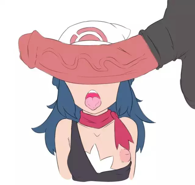 1animal, 1boy, 1girls, bestiality, breast slip, breasts, cant see the haters, covered eyes, dawn (pokemon), female, feral, feral on human, game freak, horse, horsecock, male, nintendo, open mouth, penis, penis covering eyes, penis over eyes, pokemon, pokemon dppt, white background, zoophilia