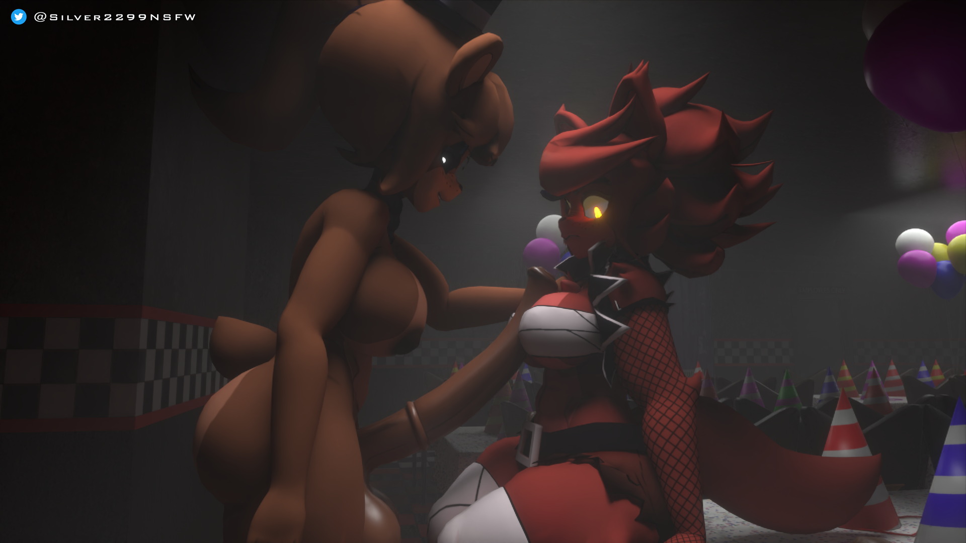 1futa, 1girls, 3d, anthro, balls, big balls, big breasts, breasts, cally3d, clazzey, cryptiacurves, erection, fazclaire's nightclub, female, fexa, fexa (cryptia), five nights at freddy's, fnaf, foxy (cally3d), foxy (fnaf), freddy (fnaf), freddyxfoxy, fredina (cally3d), fredina's nightclub, frenni (cryptia), frenni fazclaire, futa on female, futanari, huge cock, intersex, penis, scottgames, silver2299, thick thighs, wide hips
