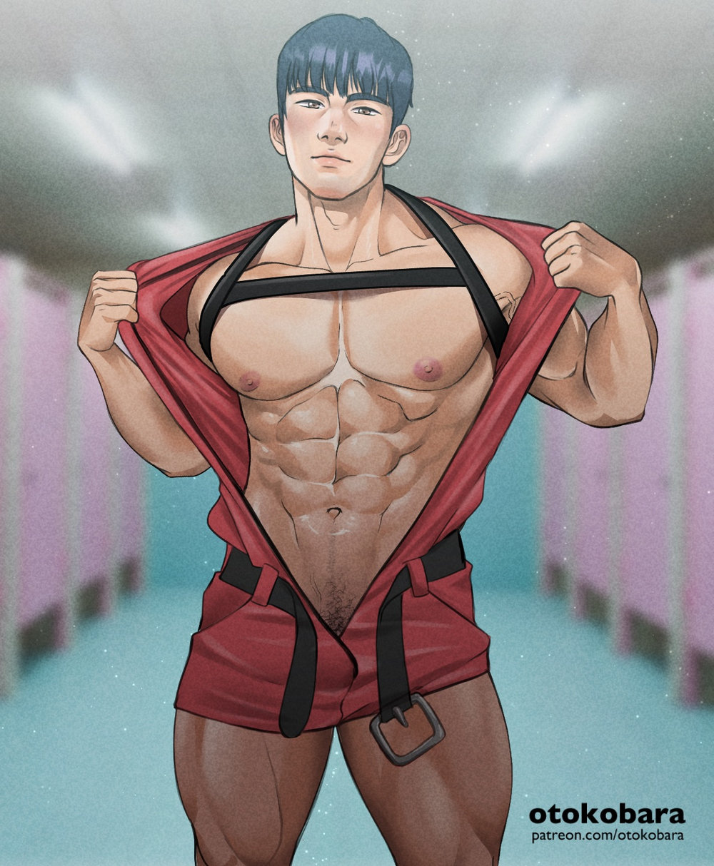 1male abs male male_focus male_only muscle otokobara squid_game