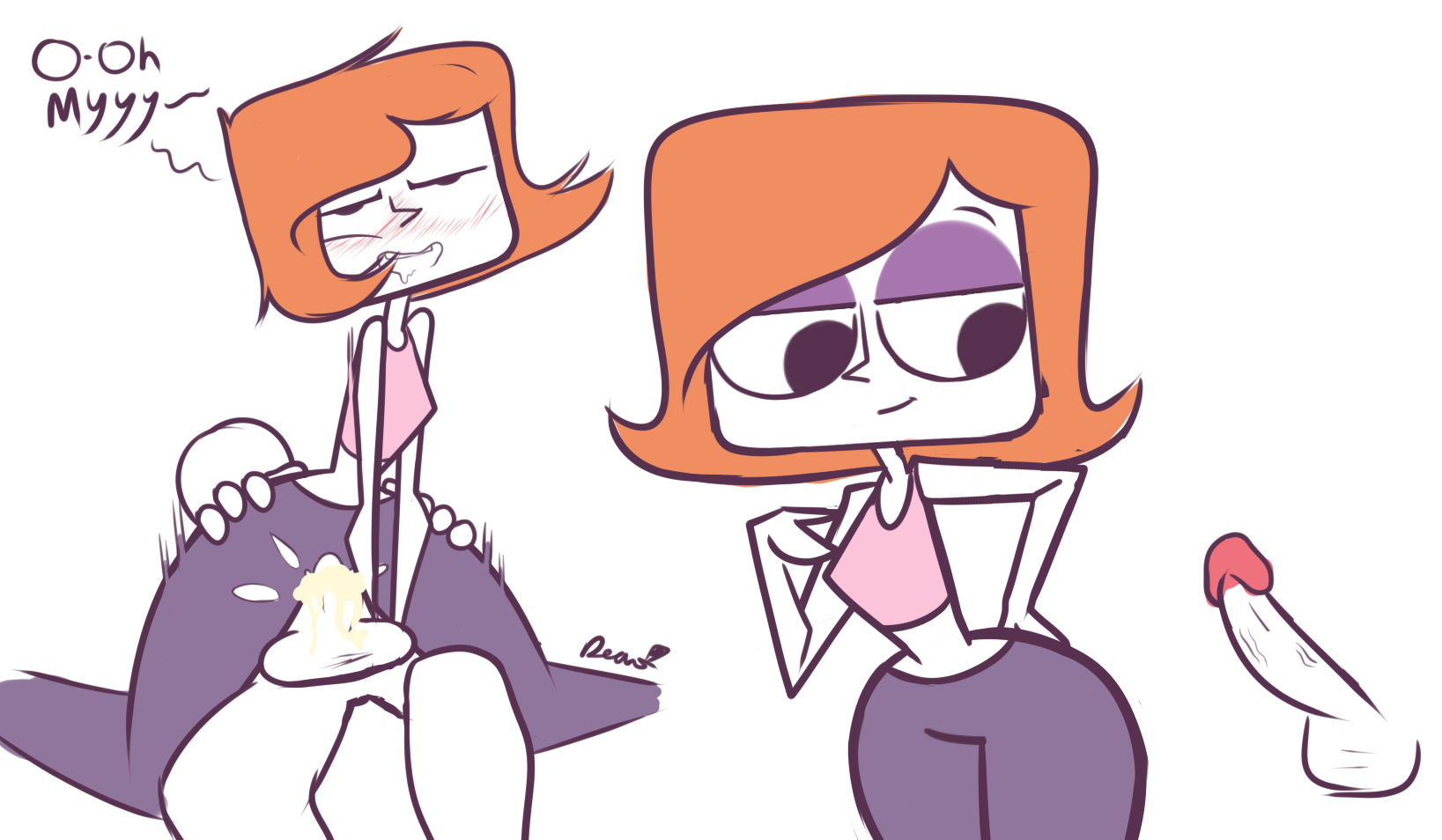 2018, anon, blush, cum, cum in pussy, cum inside, debbie turnbull, debs turnbull, faceless male, female, hattsworth, hi res, male, milf, orange hair, penetration, penis, pussy, robotboy, short hair, short orange hair, tagme, vaginal penetration, watermark