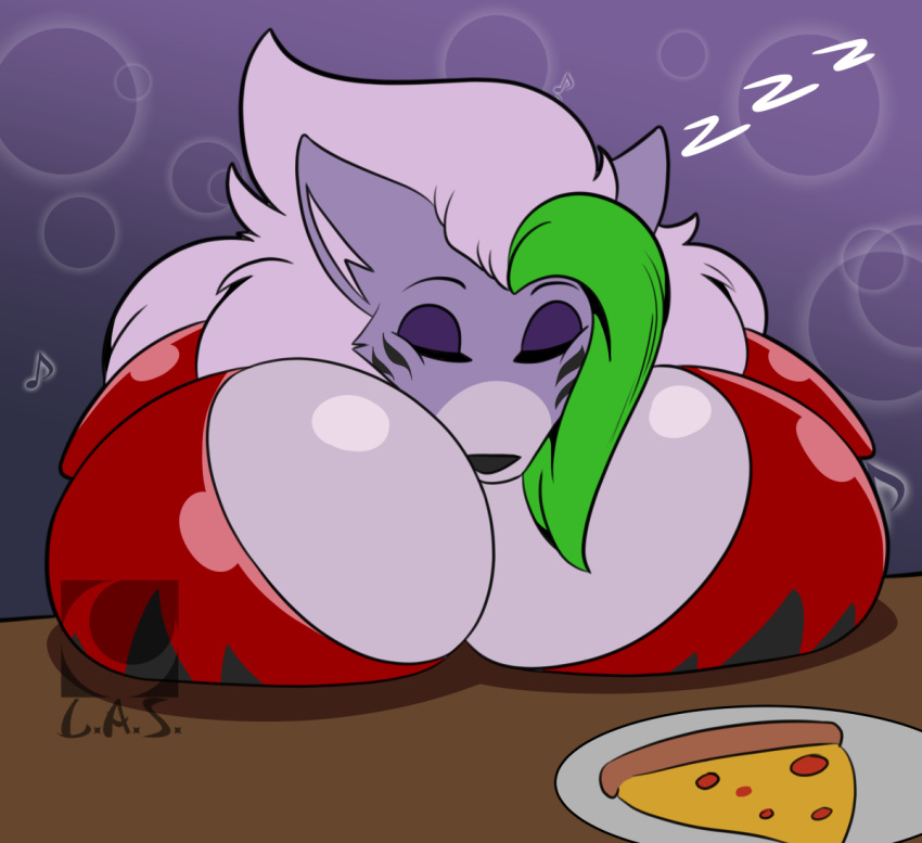 anthro, big breasts, breasts, female, five nights at freddy's, five nights at freddy's: security breach, furry female, furry only, hyper breasts, lunarartstudios (artist), roxanne wolf (fnaf), scottgames, sleeping, solo, solo focus, tagme, video games, zzz