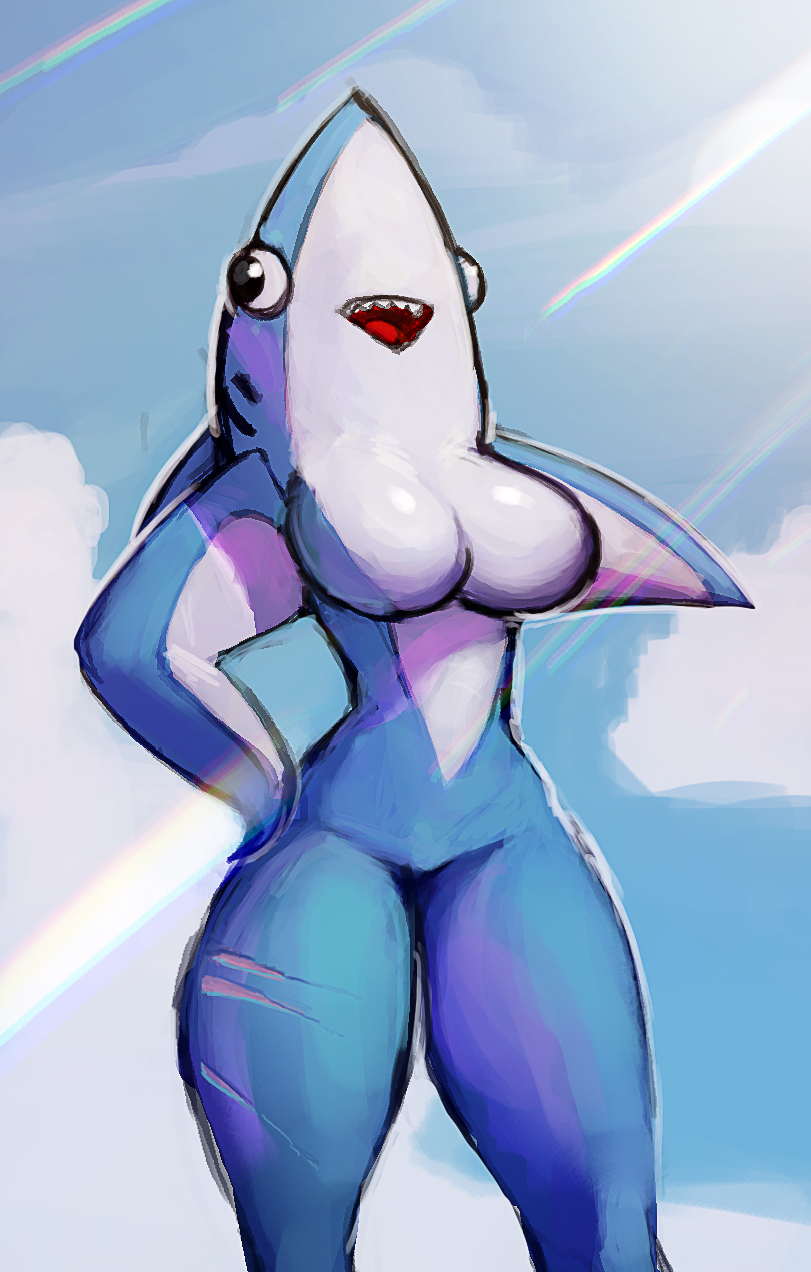 big_breasts breasts female left_shark psyk323 tagme