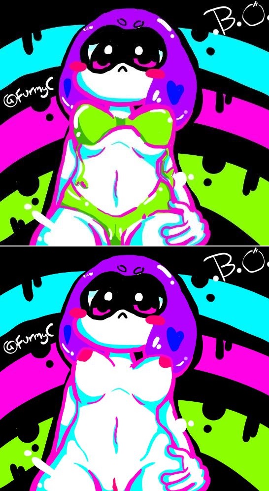 boobs bunnyorange inkling inkling_girl splatoon splatoon_(series) splatoon_2 vagina