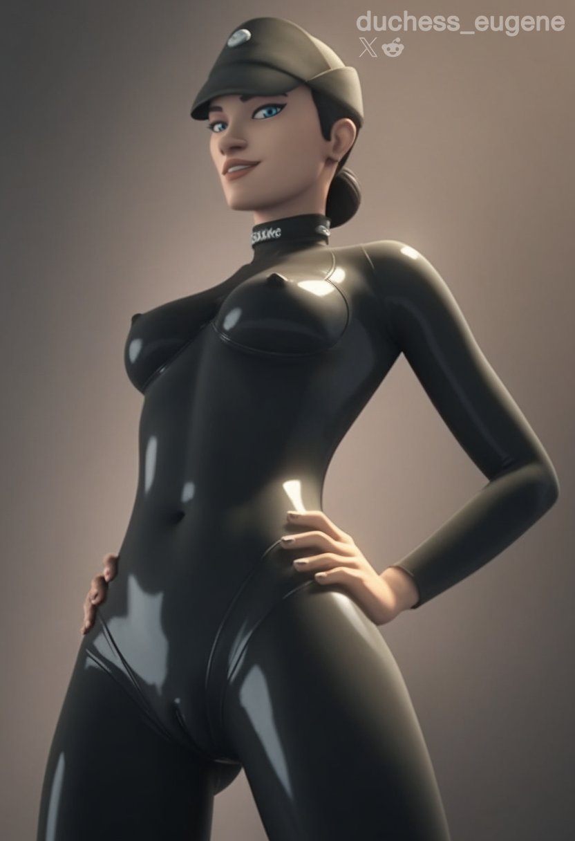 1girls, ai generated, asian, asian female, black hair, blue eyes, bragg, breasts, cameltoe, cap, captain bragg, clone wars, clothed, commission, commissions open, duchess eugene, female, female only, genitals, hair bun, hat, human, imperial officer (star wars), latex, latex clothing, latex suit, light skin, looking at viewer, medium breasts, navel, nipples, perky breasts, perky nipples, pussy, short hair, solo, stable diffusion, star wars, star wars: the bad batch, tagme, thick thighs, twitter, uncensored, vagina, voluptuous, wide hips