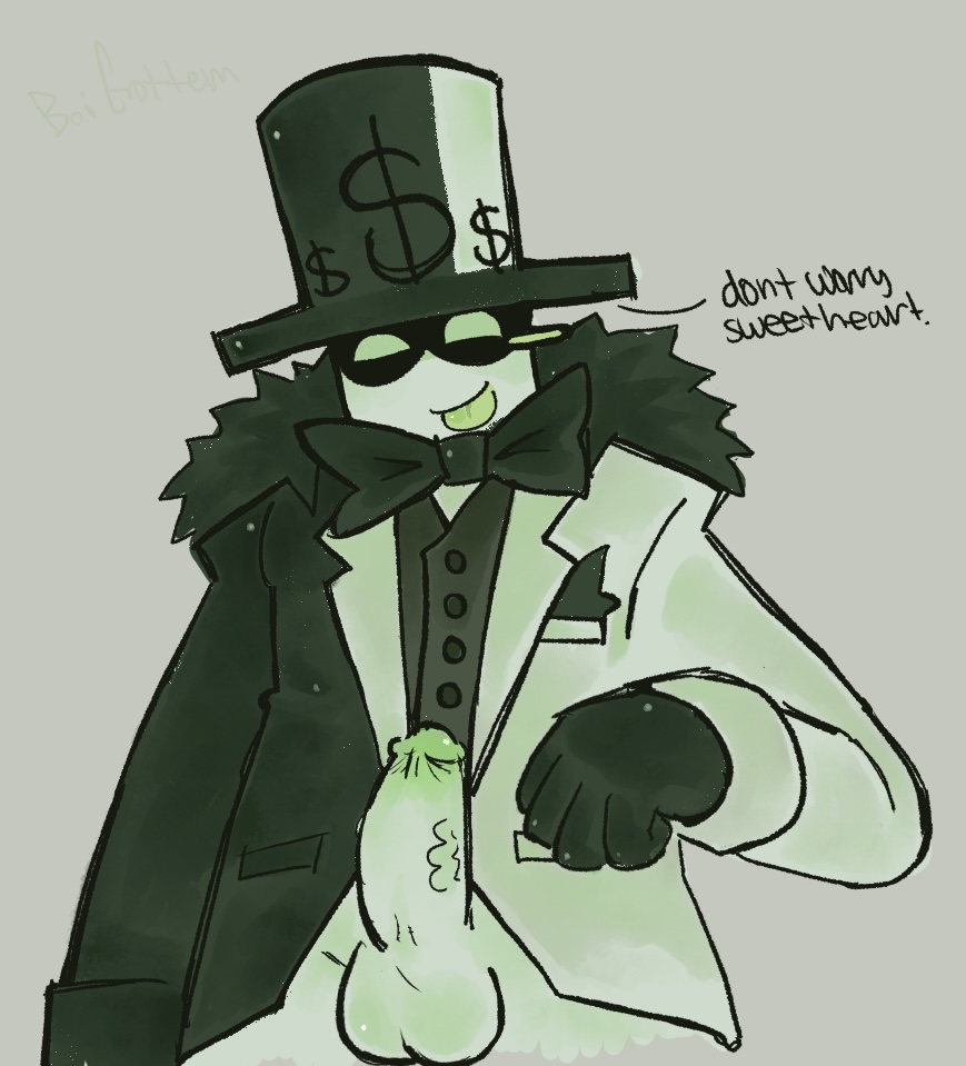 1boy, artful (die of death), artistry (die of death), balls, blush, boigottem, bottomless, bowtie, die of death (roblox), english text, erection, looking down, penis, penis out, roblox, roblox game, robloxian, self upload, suit, tagme, text, top hat, white skin