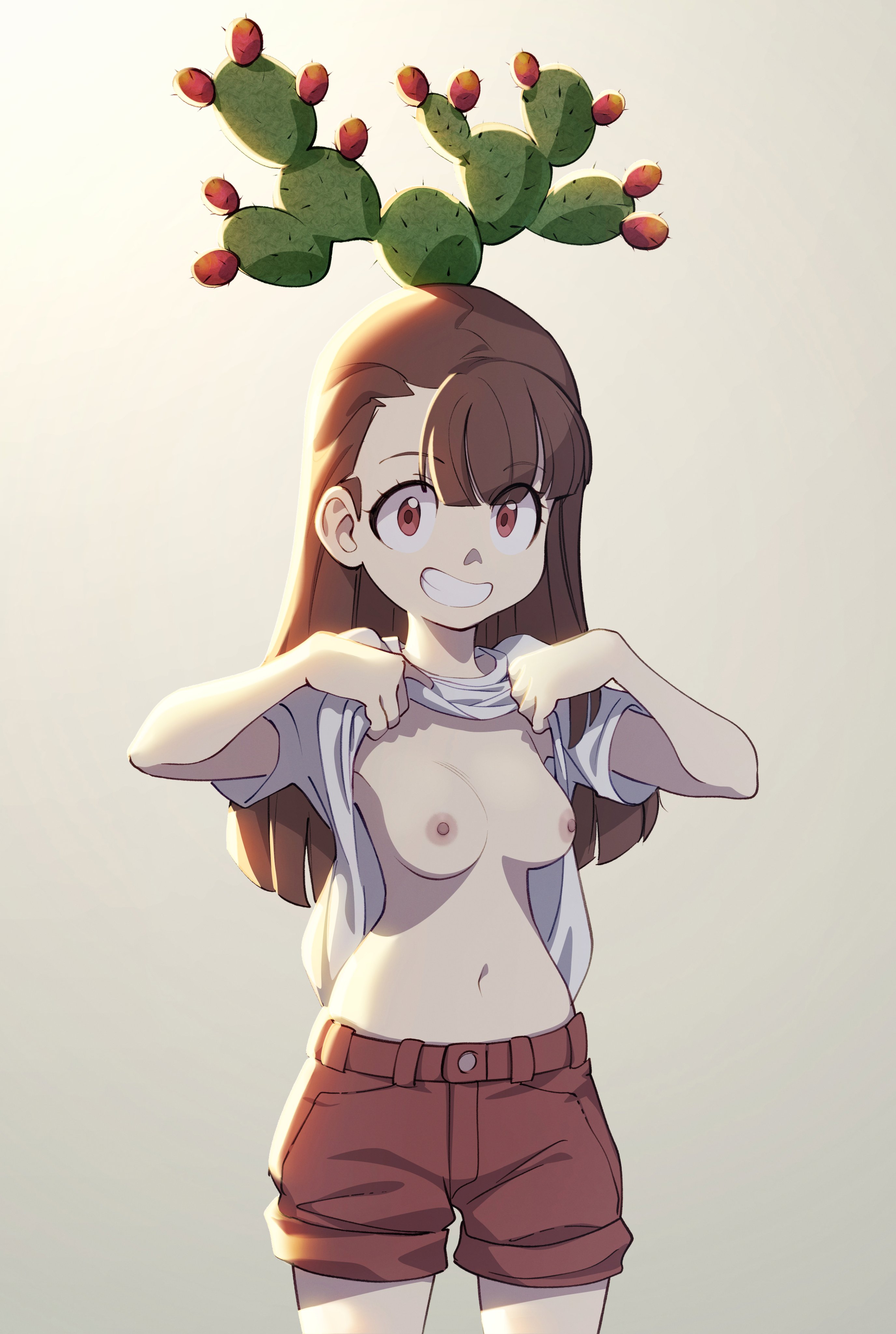 atsuko kagari, cloudxmoe, flashing breasts, little witch academia, nipples, studio trigger, tagme, witch