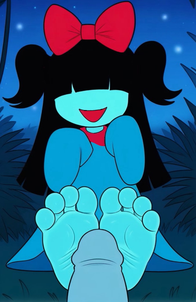 Aqua (Deltarune) Rule 34 Image