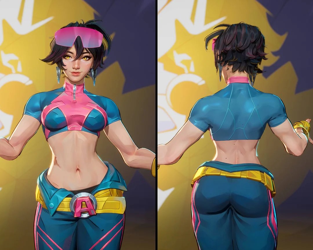 1girls 3d big_ass front_view jubilee jubilee_(marvel_rivals) marvel marvel_rivals official_art tagme