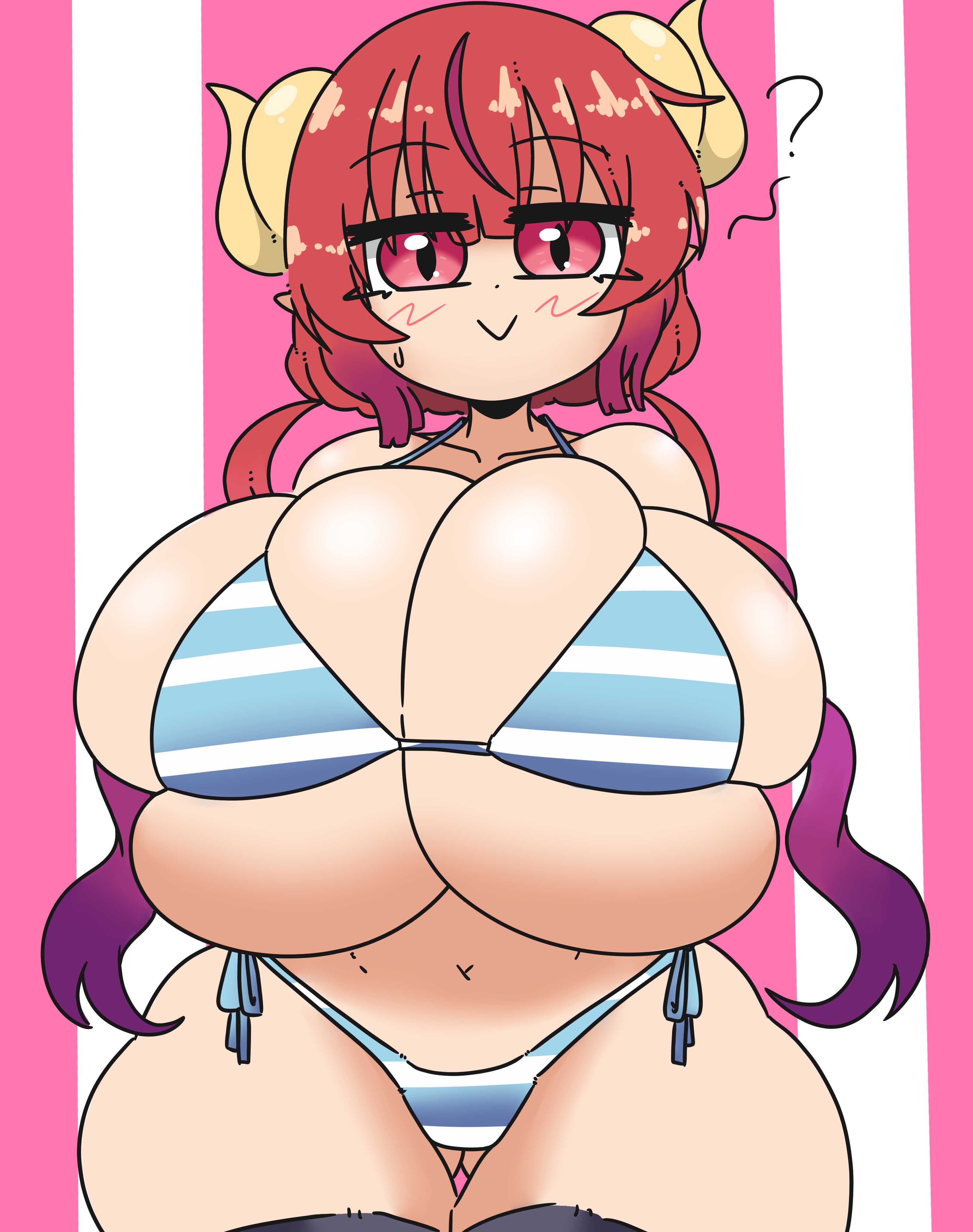 big breasts, breasts, female, huge breasts, ilulu (dragon maid), inakotho, miss kobayashi's dragon maid, tagme