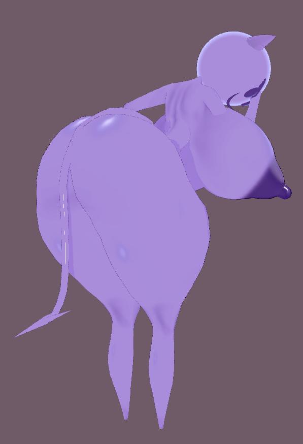 1girls big_ass big_breasts breasts bubble_butt completely_nude completely_nude_female devil_emoji emoji_(race) female female_only full_body huge_ass keelgabeytheart naked naked_female nude nude_female purple-skinned_female purple_skin solo solo_female tagme