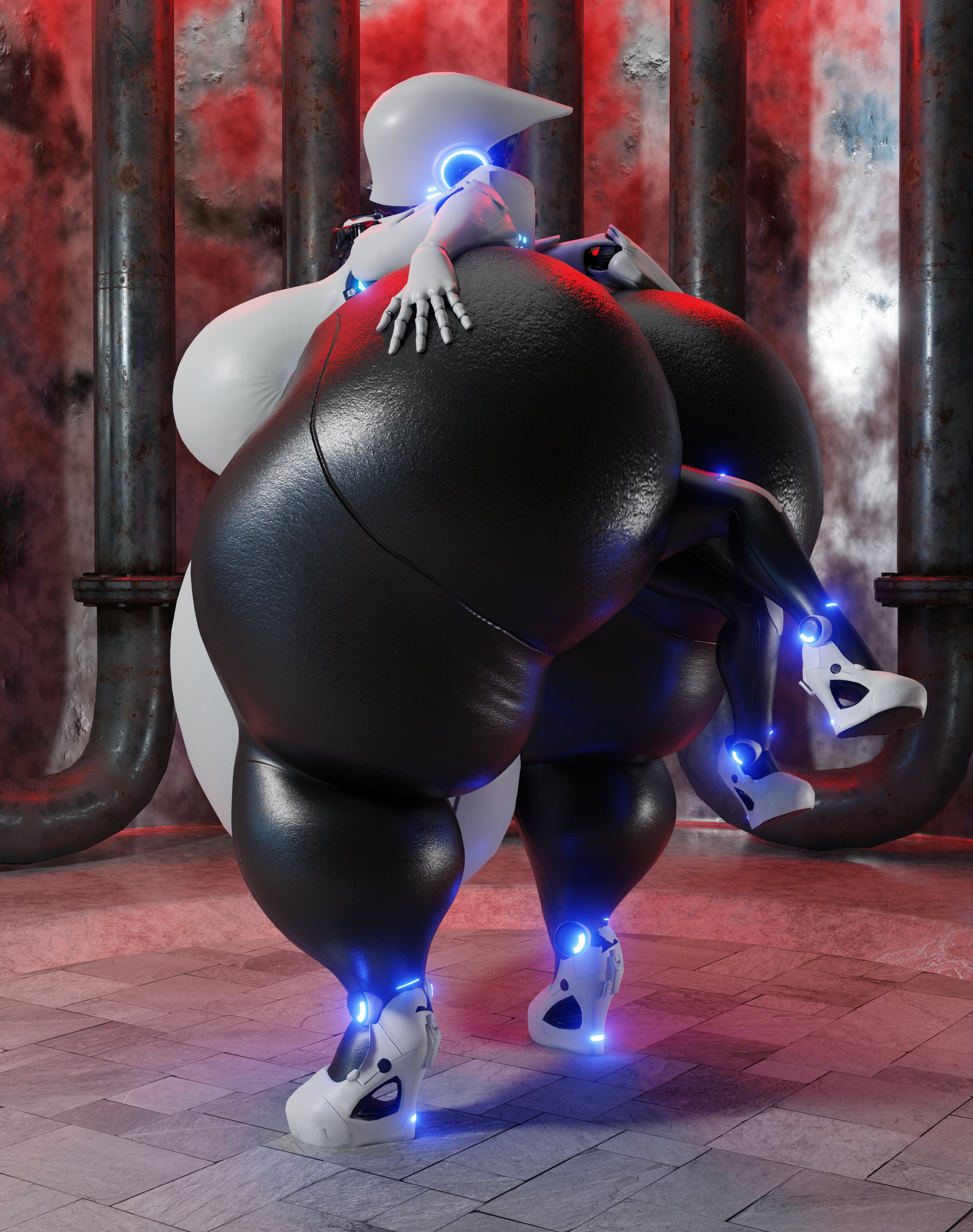 3d, anal vore, ass, ass bigger than head, big ass, big breasts, breasts, bubble ass, bubble butt, female, female pred, haydee, haydee (game), huge ass, hyper belly, qzk forte, tagme, vore