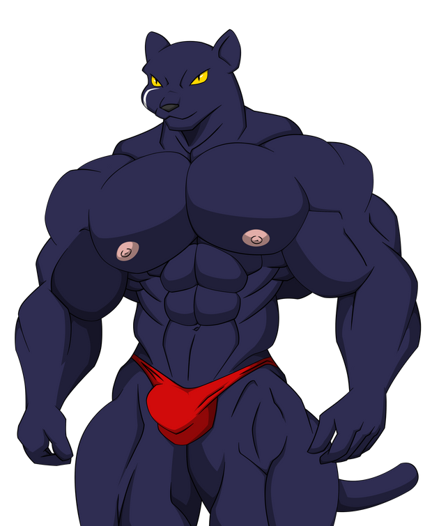 bulge muscular panther_caroso pantherine star_fox