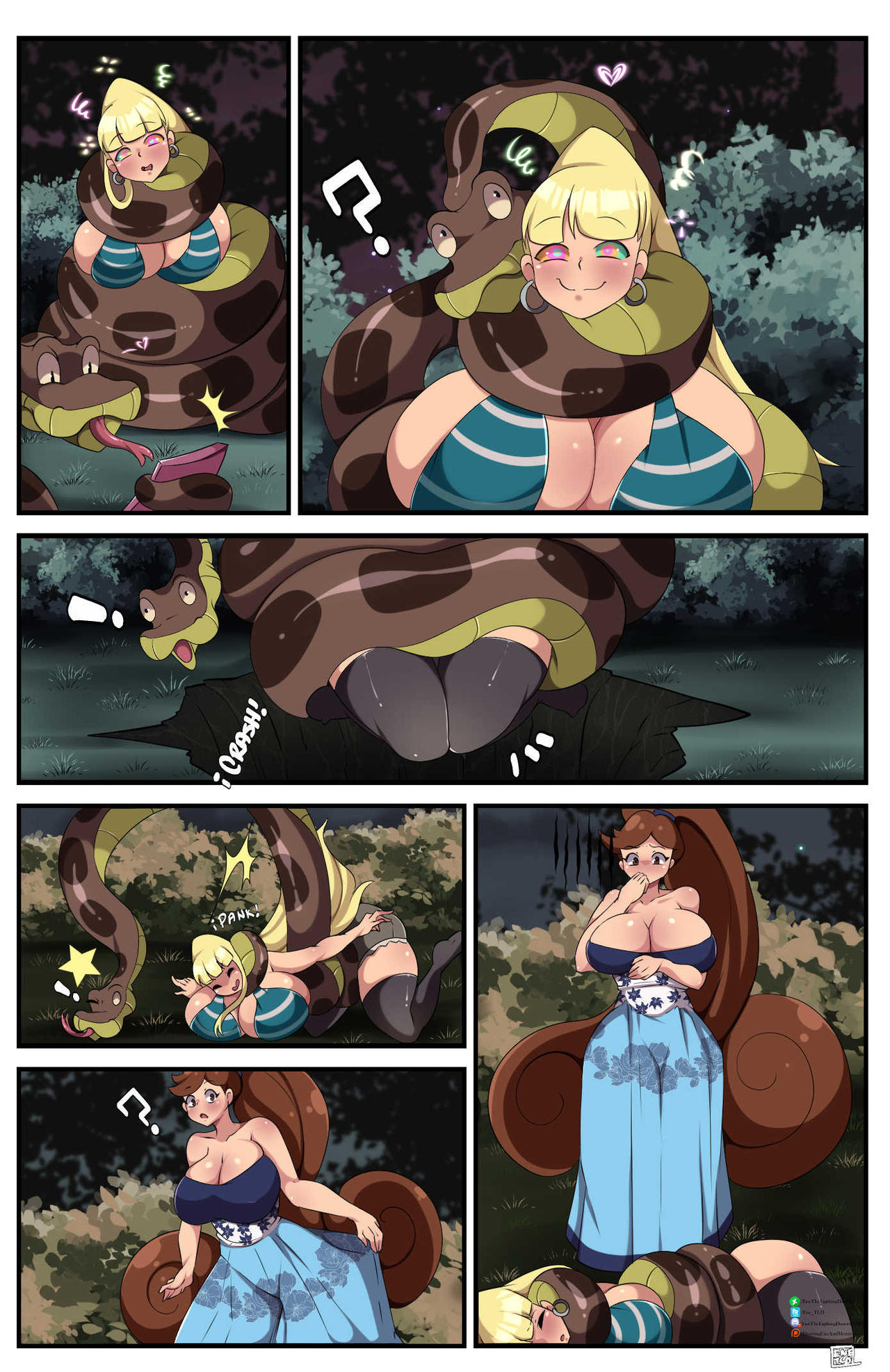 big_breasts bimbo bimbofication bimbofied blonde_hair blush bra breasts clothing comic curvaceous curvy_figure dress enetheligthingdancer gigantic_breasts gravity_falls huge_breasts hyper_breasts hypnosis kaa large_breasts mabel_pines older_female pacifica_northwest peril shorts snake stockings voluptuous vore wide_hips