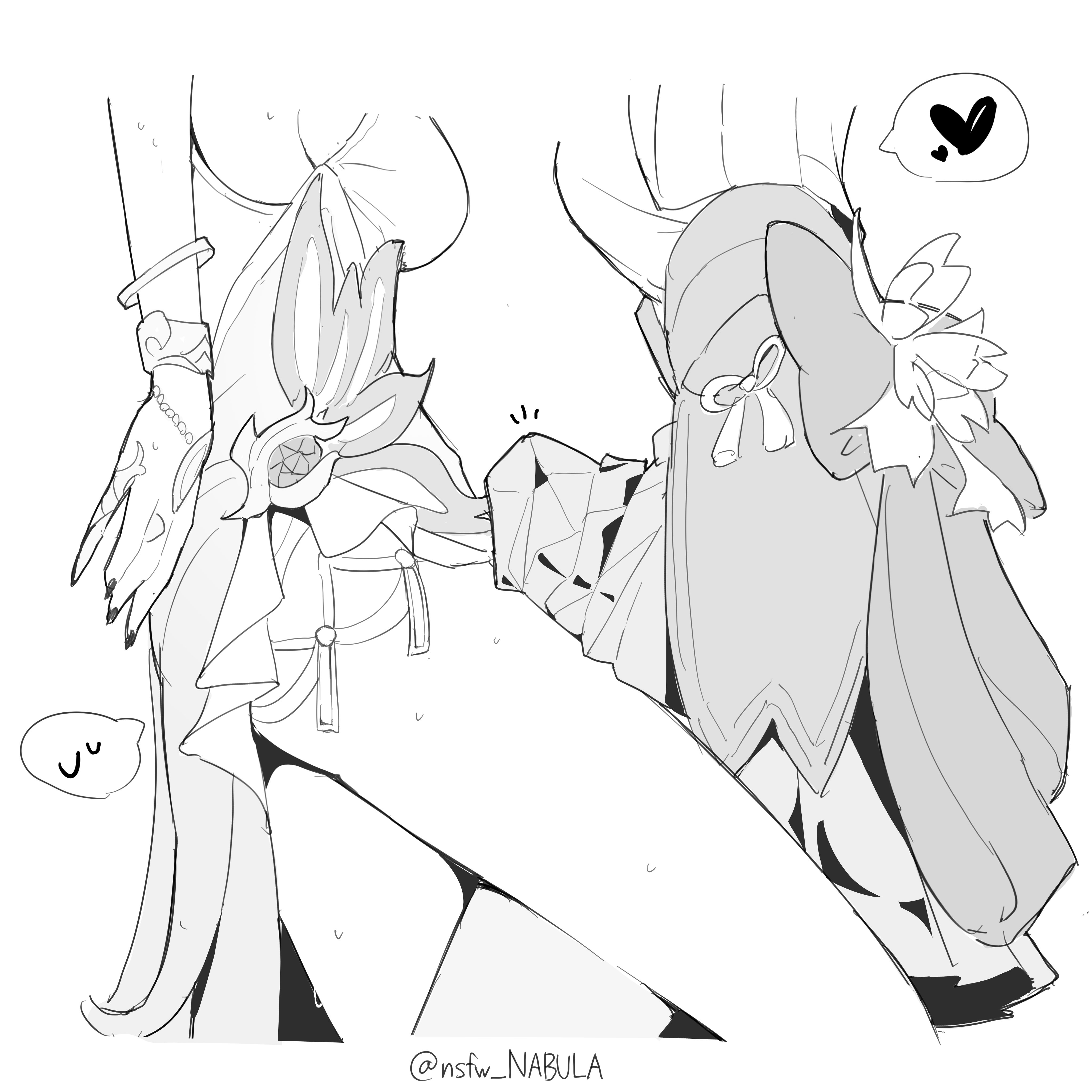 dickgirl, dominant female, erection, erection under clothes, erection under clothing, erection under skirt, evanescia (honkai: star rail), female, female focus, futa on female, futanari, honkai (series), honkai: star rail, hoyoverse, nsfw nabula, older female, skirt, submissive female, suggestive, thighs, yao guang (honkai: star rail), younger female